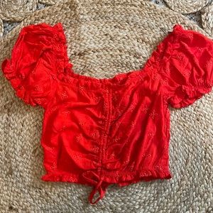 Red Crop Top